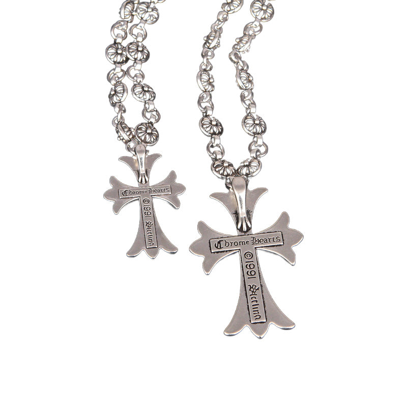 Oak & Coral | Gothic Cross Pendant Necklace