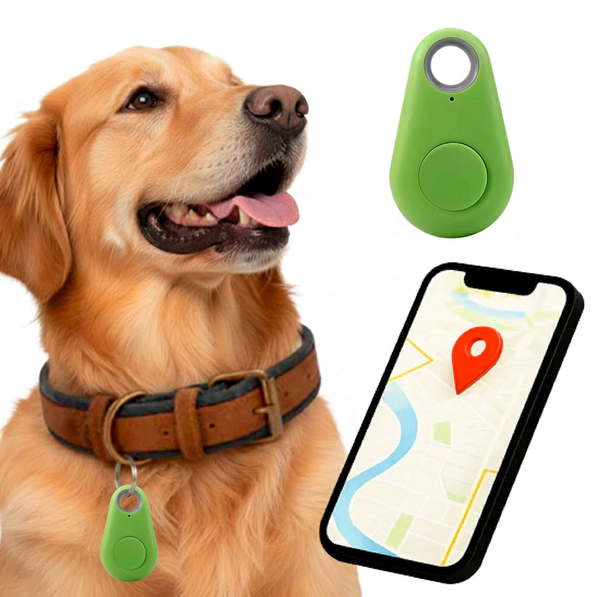 Oak & Coral | GPS Dog Tracking | Waterproof, Real-Time Location & Safety Zone Alerts for Outdoor Adventures