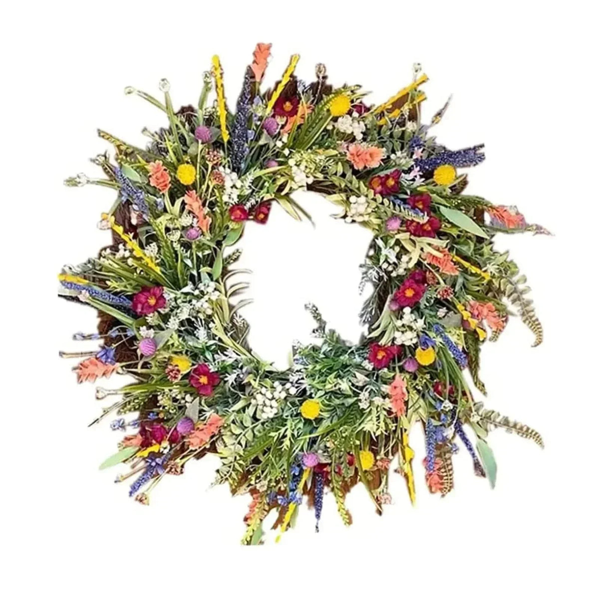 Oak & Coral | Handmade Flower Wreath for Door for Indoor and Outdoor
