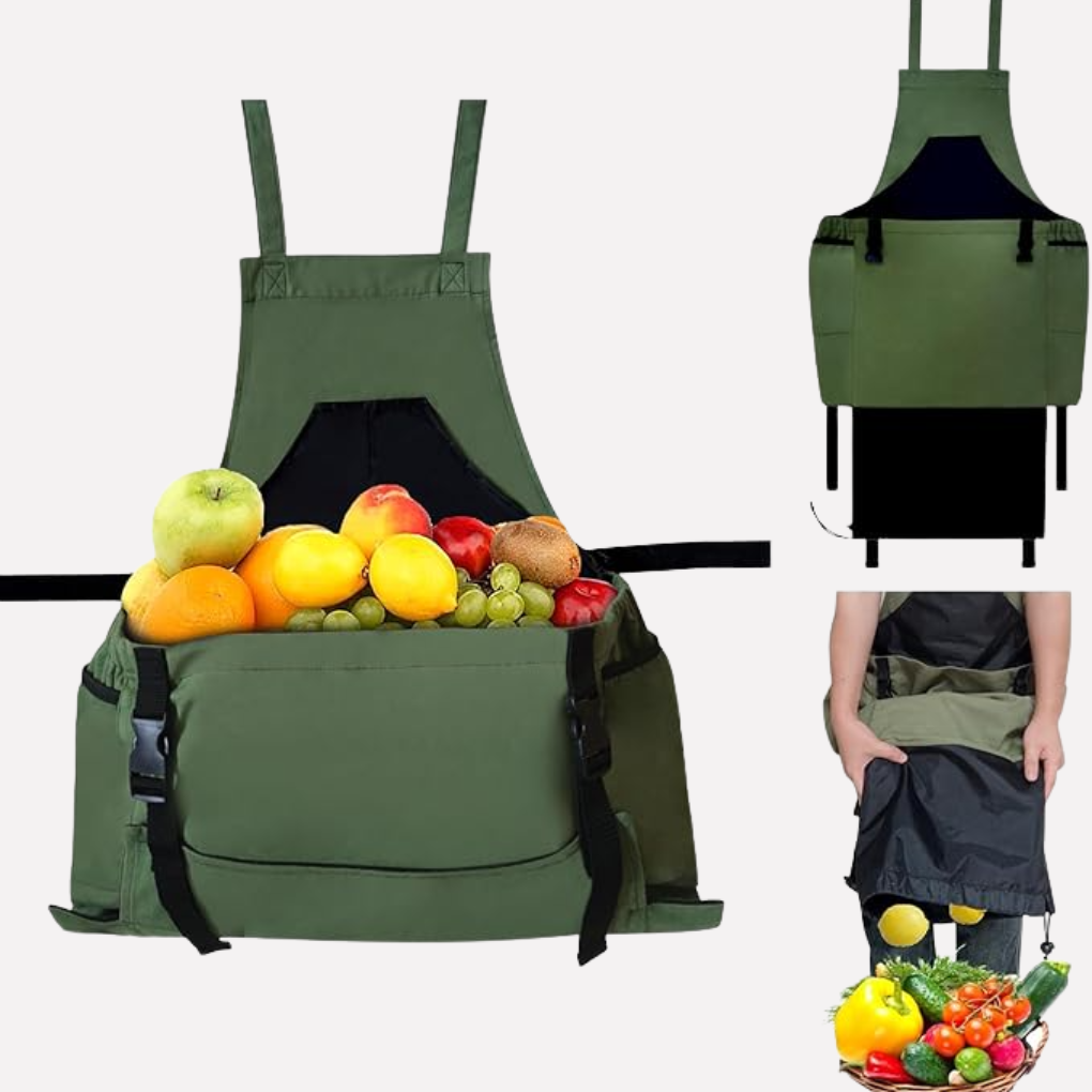 Oak & Coral | Harvest Apron with Large Gathering Pouch