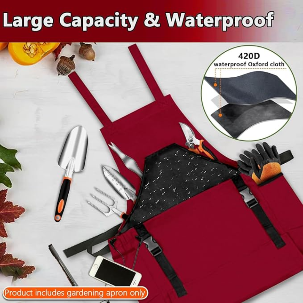 Oak & Coral | Harvest Apron with Large Gathering Pouch