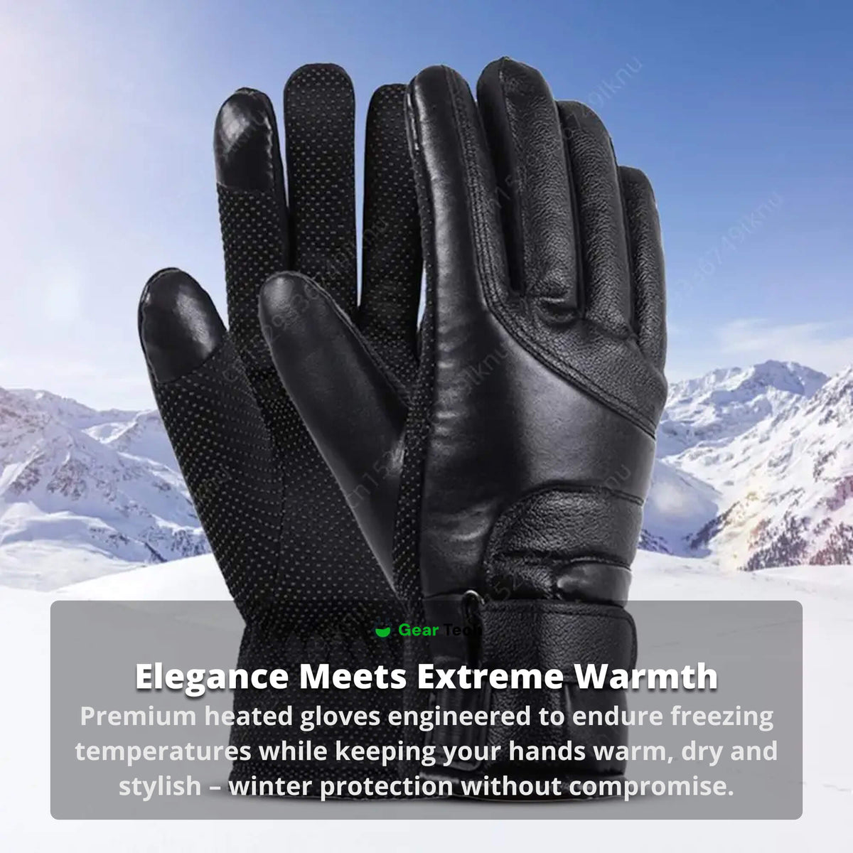 Oak & Coral | Heated Gloves for Women UK – Women's Thermal Waterproof Winter Gloves with Touch Screen & USB Rechargeable Warm Design