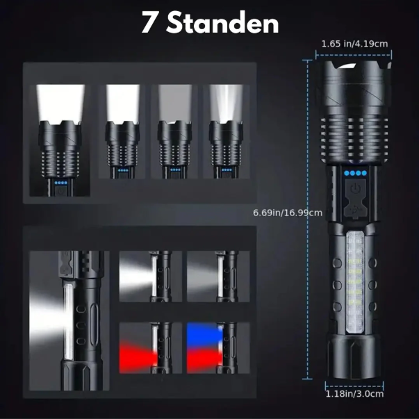 Oak & Coral | High Performance Military Flashlight with 5000 Lumens