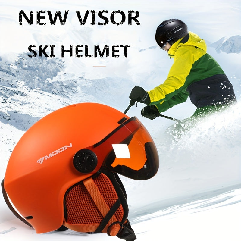 Oak & Coral | High-Quality Ski Helmet with Removable Parts – Safe and Comfortable for Outdoor Activities