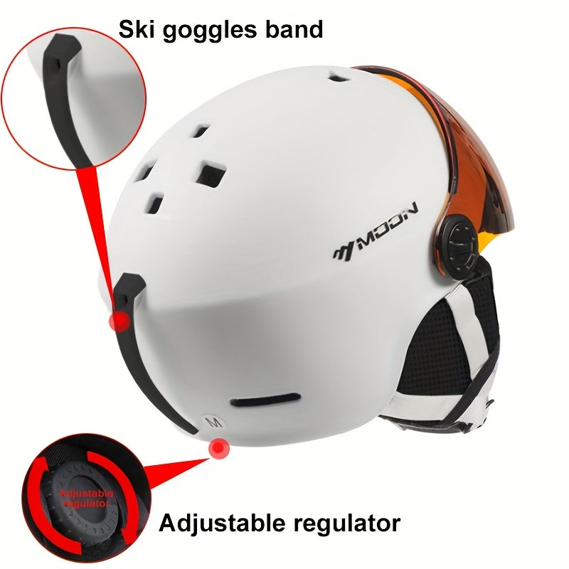 Oak & Coral | High-Quality Ski Helmet with Removable Parts – Safe and Comfortable for Outdoor Activities
