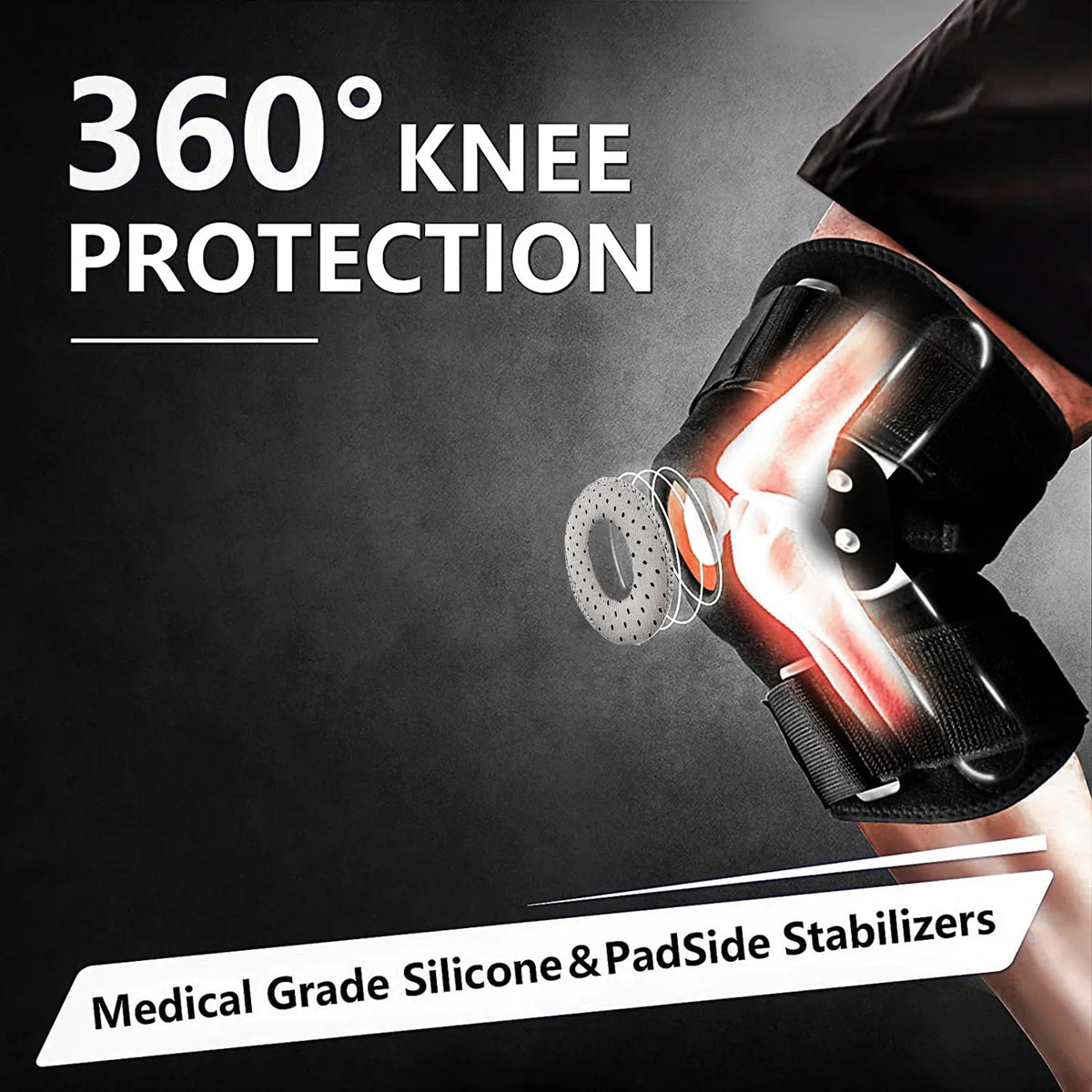 Oak & Coral | Hinged Knee Brace with Adjustable Straps