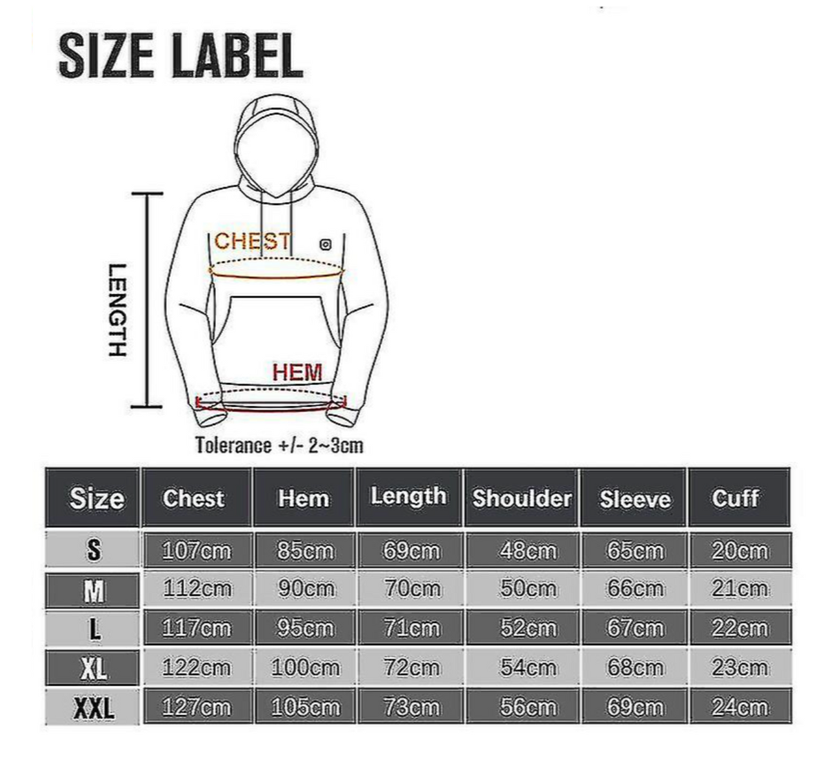 Oak & Coral Hoodies, USB Electric Heating Lightweight Hoodie Sweatshirt Jacket