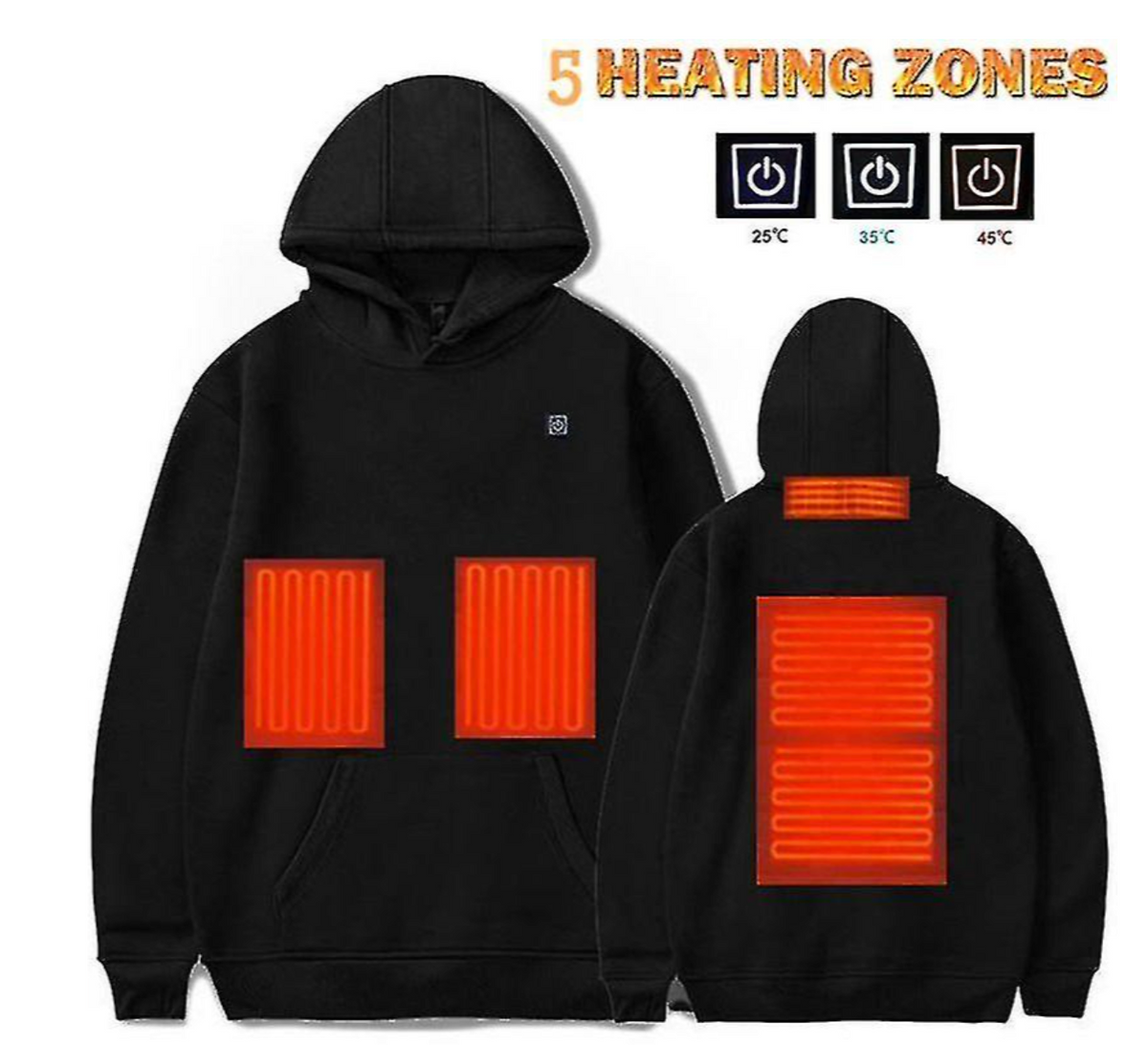 Oak & Coral Hoodies, USB Electric Heating Lightweight Hoodie Sweatshirt Jacket