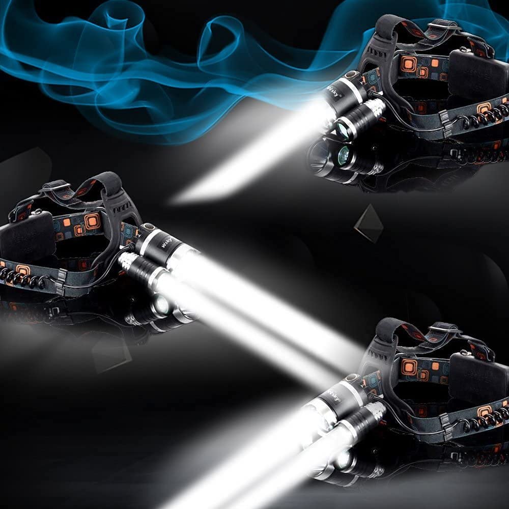 Oak & Coral | Hqdz-Td 20000 Lumen Rechargeable Headlamp - Waterproof, Adjustable Light for Outdoors, Hunting, Camping