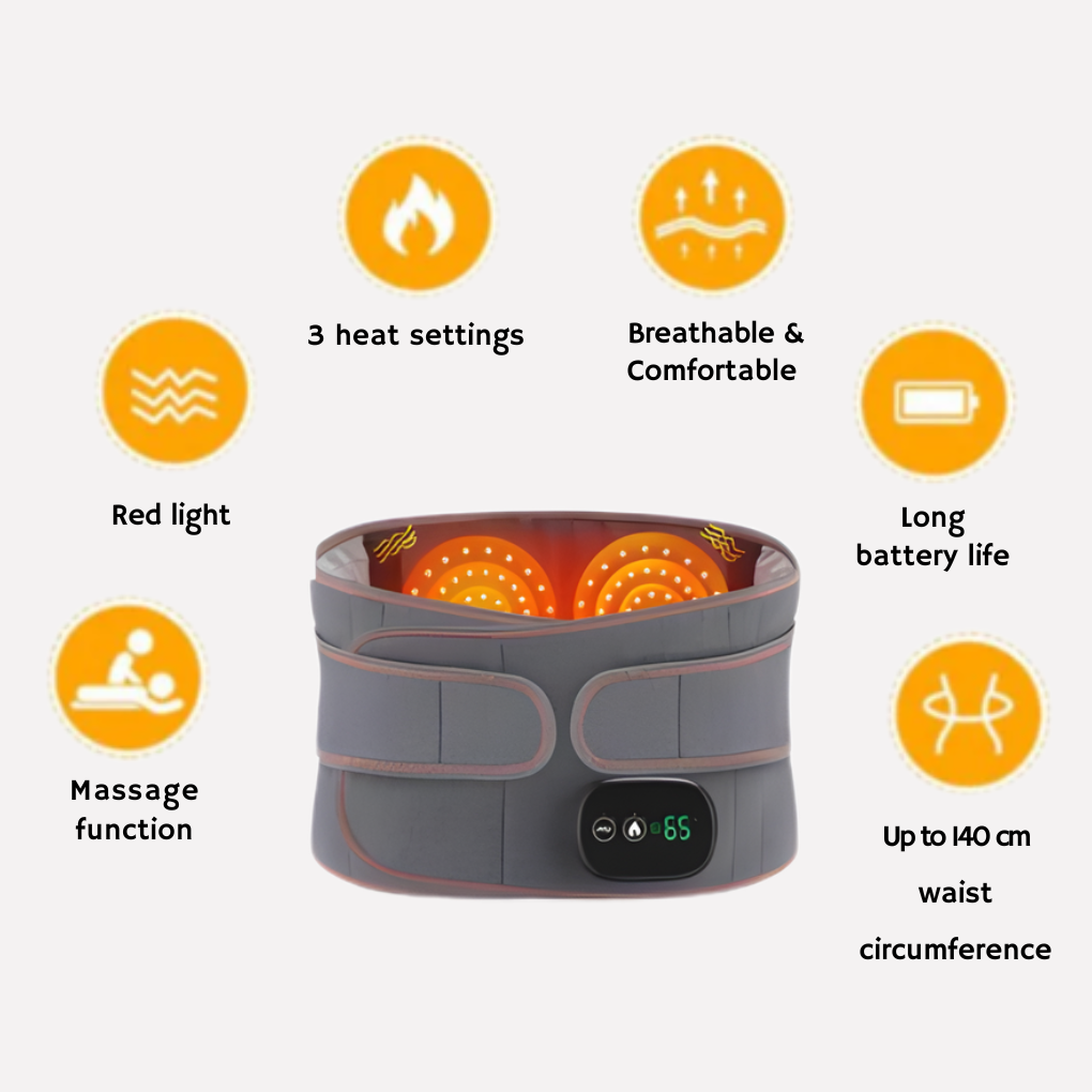 Oak & Coral | Infrared Heating Massage Belt for Waist