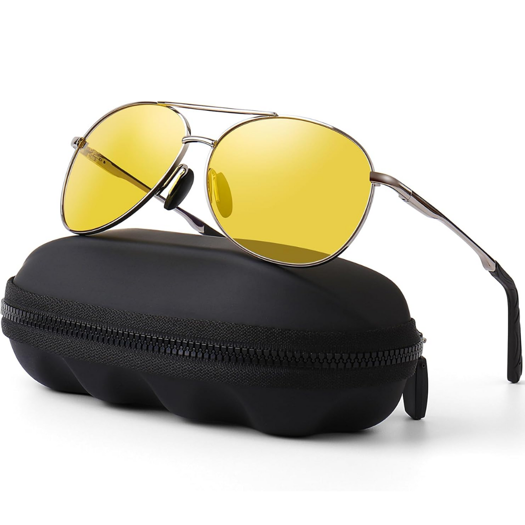 Oak & Coral | Joey Polarized Aviator Sunglasses with UV400 Protection