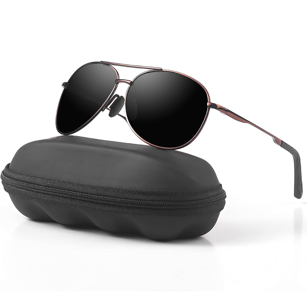 Oak & Coral | Joey Polarized Aviator Sunglasses with UV400 Protection