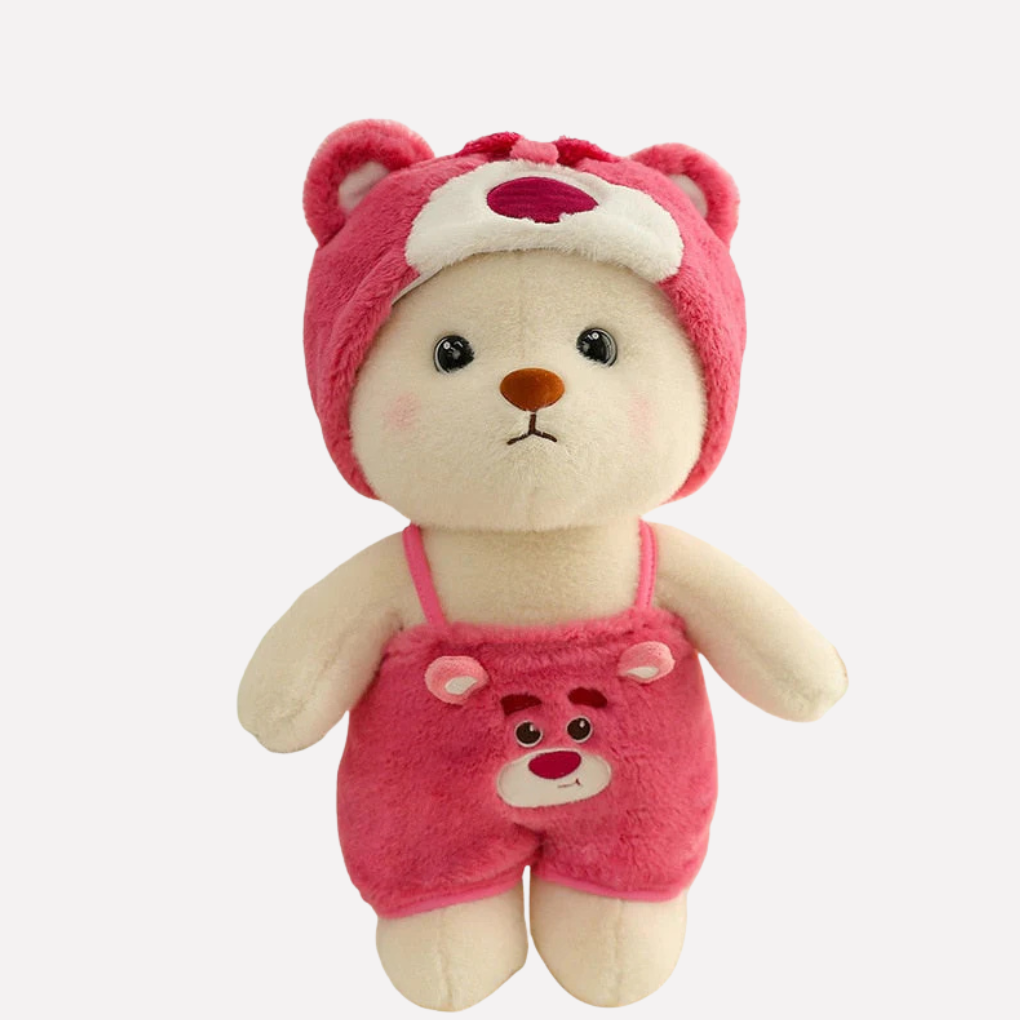 Oak & Coral | Kids' Plush Toy Bear with Character Costume