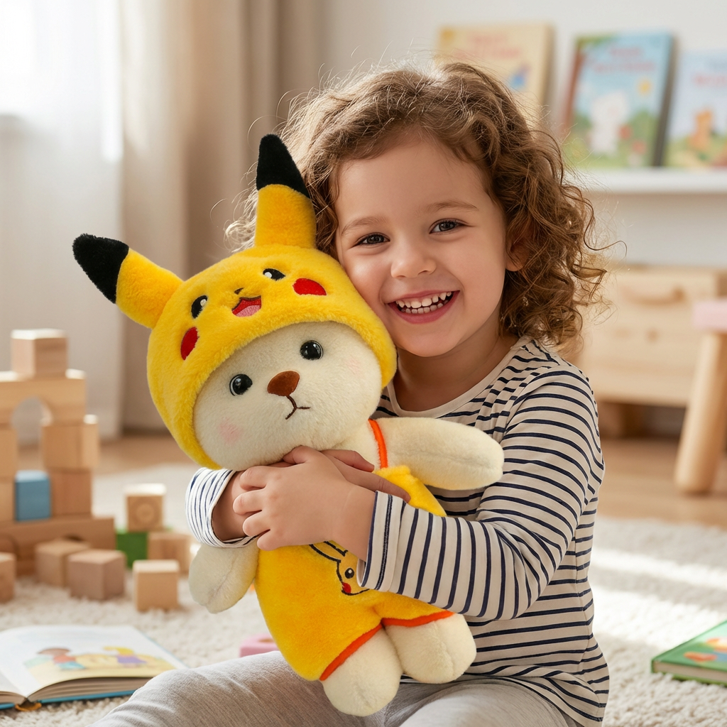 Oak & Coral | Kids' Plush Toy Bear with Character Costume