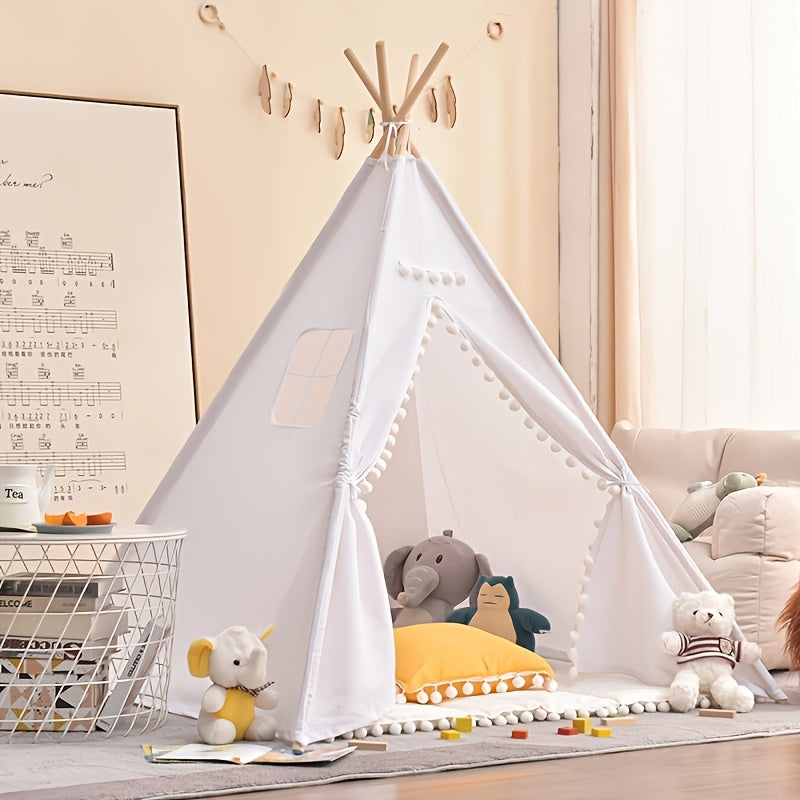 Oak & Coral | Kids Tipi Tent - Playful Indoor Outdoor Teepee