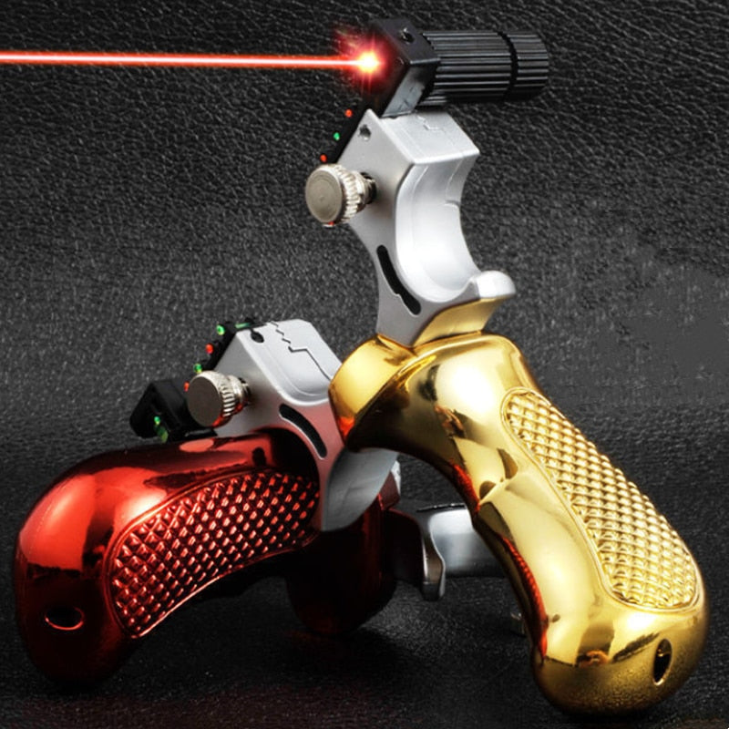 Oak & Coral | Laser Lock High-Precision Slingshot