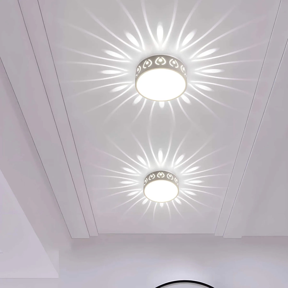 Oak & Coral | LED Ceiling Light - for Entrance, Hallway, and Balcony