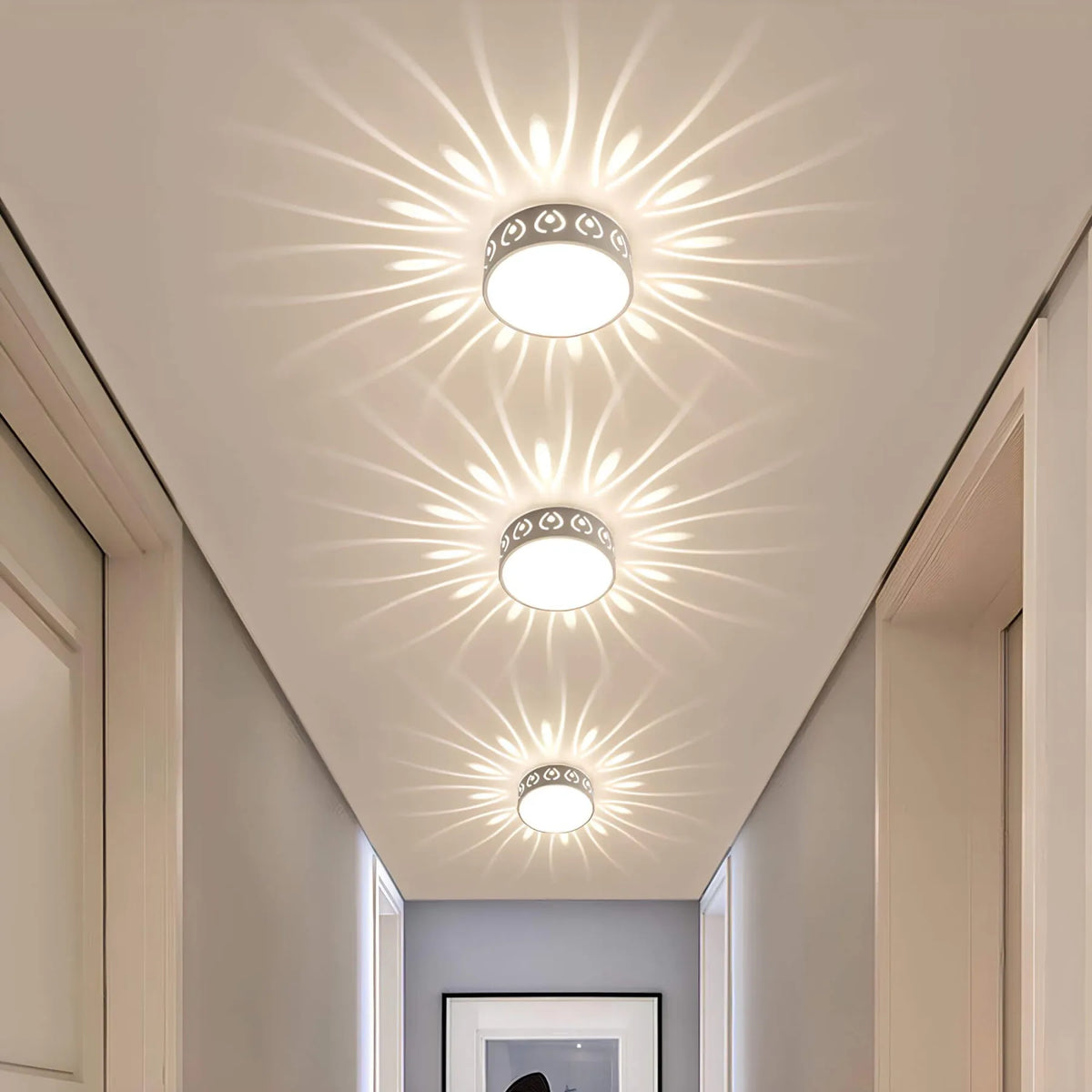 Oak & Coral | LED Ceiling Light - for Entrance, Hallway, and Balcony