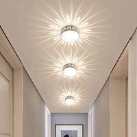 Oak & Coral | Modern LED Flush Mount Light for Entryways