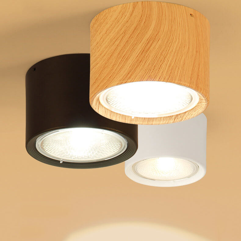 Oak & Coral | LED Ceiling Spotlight Cylinder | Adjustable Spotlight Design