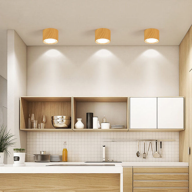 Oak & Coral | LED Ceiling Spotlight Cylinder | Adjustable Spotlight Design