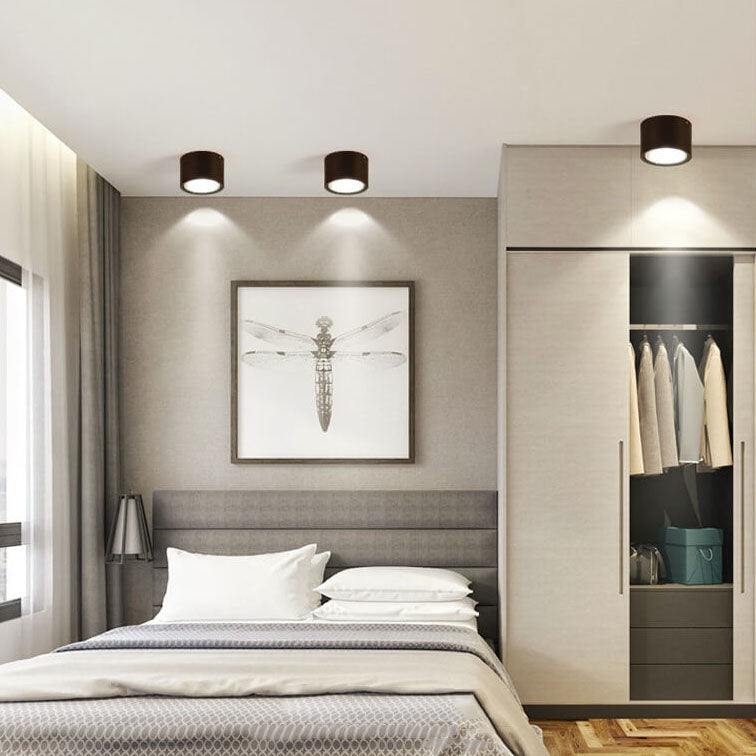 Oak & Coral | LED Ceiling Spotlight Cylinder | Adjustable Spotlight Design