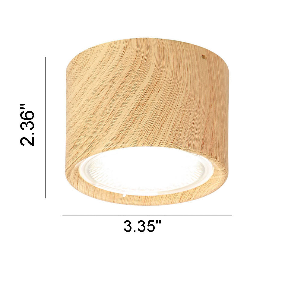 Oak & Coral | LED Ceiling Spotlight Cylinder | Adjustable Spotlight Design