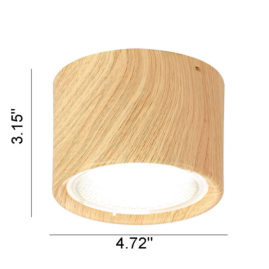 Oak & Coral | LED Ceiling Spotlight Cylinder | Adjustable Spotlight Design