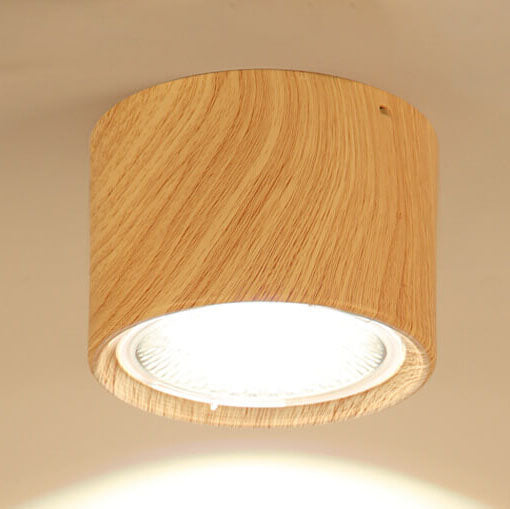 Oak & Coral | LED Ceiling Spotlight Cylinder | Adjustable Spotlight Design