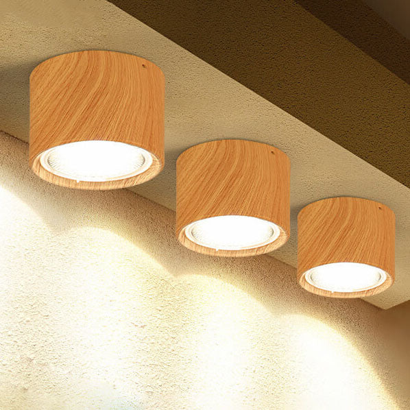 Oak & Coral | LED Ceiling Spotlight Cylinder | Adjustable Spotlight Design