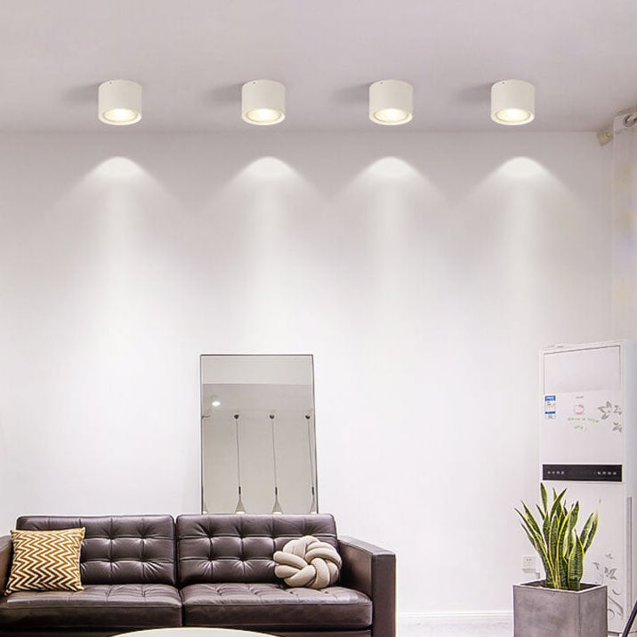 Oak & Coral | LED Ceiling Spotlight Cylinder | Adjustable Spotlight Design