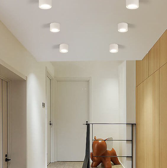 Oak & Coral | LED Ceiling Spotlight Cylinder | Adjustable Spotlight Design