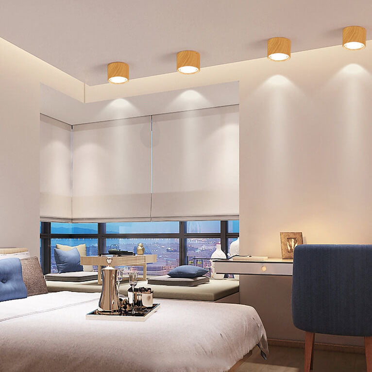Oak & Coral | LED Ceiling Spotlight Cylinder | Adjustable Spotlight Design