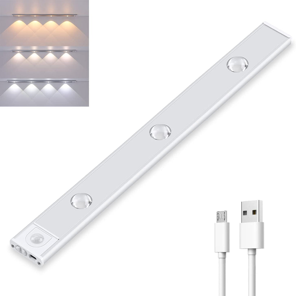 Oak & Coral | LED Fixture with Motion Sensor, USB Rechargeable