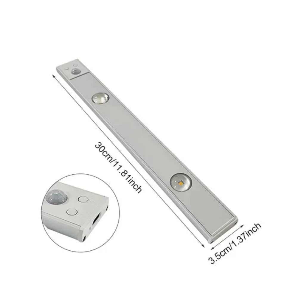 Oak & Coral | LED Fixture with Motion Sensor, USB Rechargeable