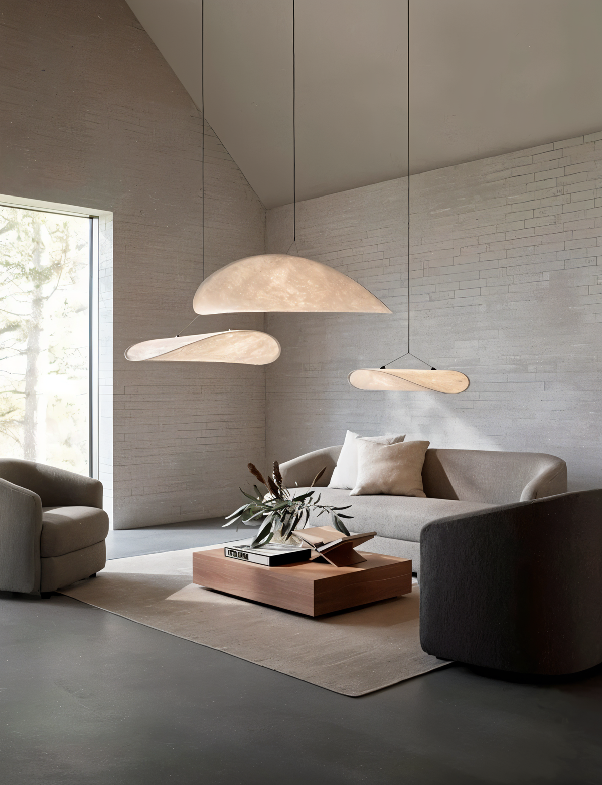 Oak & Coral | LED Pendant Lamp | Modern Design and Energy Efficient | Living Room & Dining Room