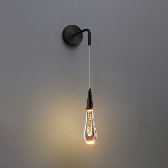 Oak & Coral | LumeTear LED Wall Light in Teardrop Design