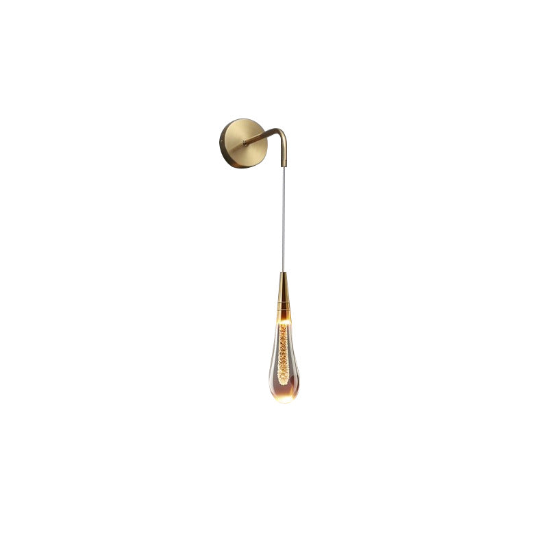 Oak & Coral | LumeTear LED Wall Light in Teardrop Design