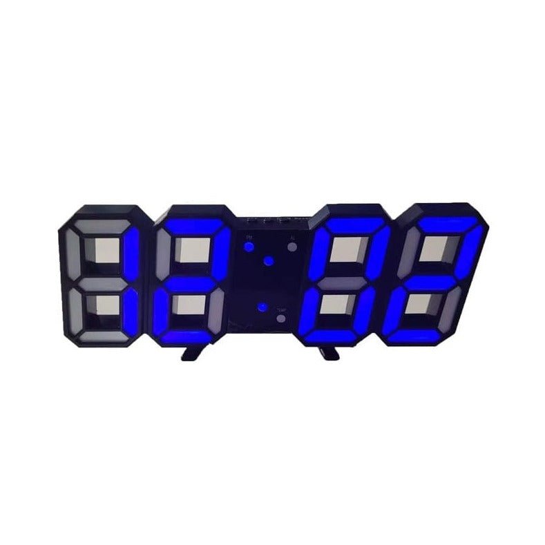 Oak & Coral | LumiSync 3D LED Wall Clock – Modern Digital Clock with Dimmable Lighting