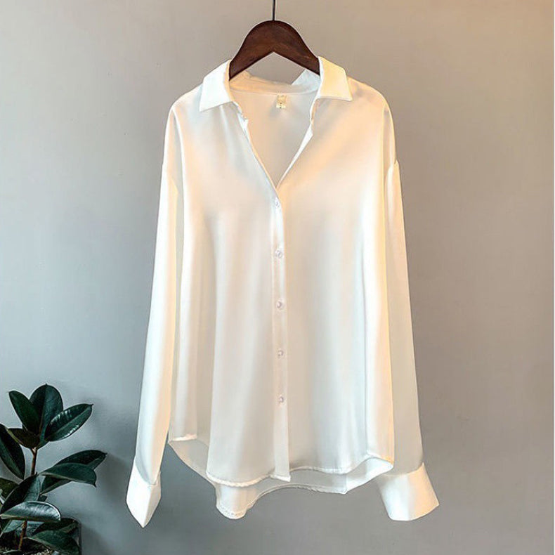 Oak & Coral | Luxury Silk Blouse