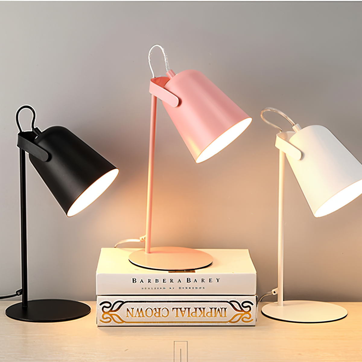 Oak & Coral | Macaron Table Lamp - Nordic Yellow Desk Lamp - Adjustable Lamp