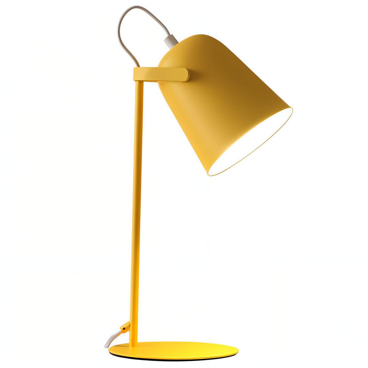 Oak & Coral | Macaron Table Lamp - Nordic Yellow Desk Lamp - Adjustable Lamp