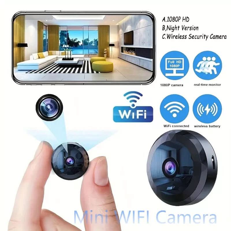 Oak & Coral | Magnetic Mini WiFi Camera 1080P HD for Discreet Monitoring