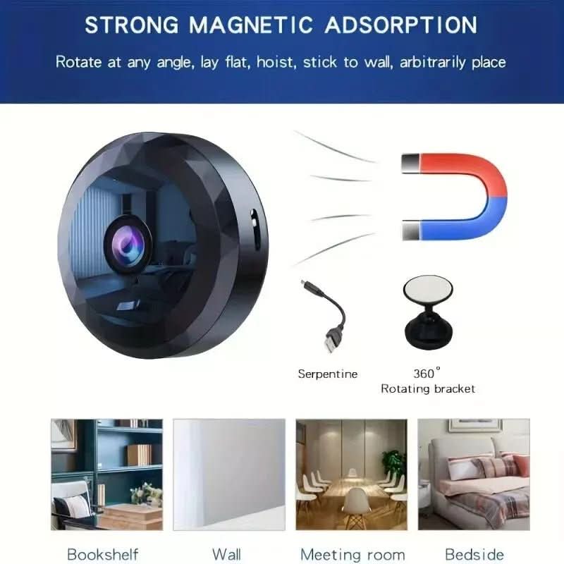 Oak & Coral | Magnetic Mini WiFi Camera 1080P HD for Discreet Monitoring