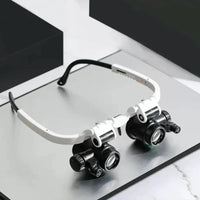 Oak & Coral | Magnifying Glass Glasses with LED Lighting