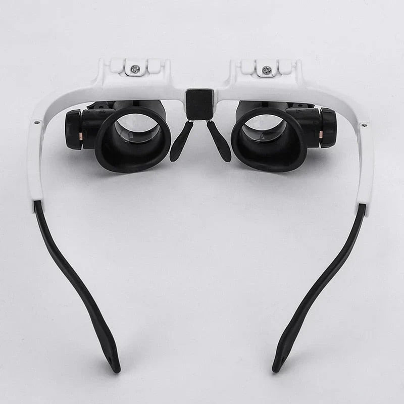 Oak & Coral | Magnifying Glass Glasses with LED Lighting