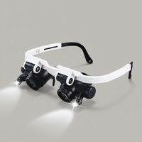 Oak & Coral | Magnifying glasses with LED lamps for double eyes