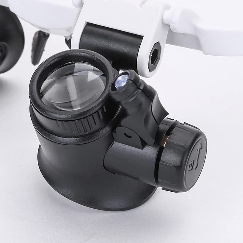 Oak & Coral | Magnifying glasses with LED lamps for double eyes
