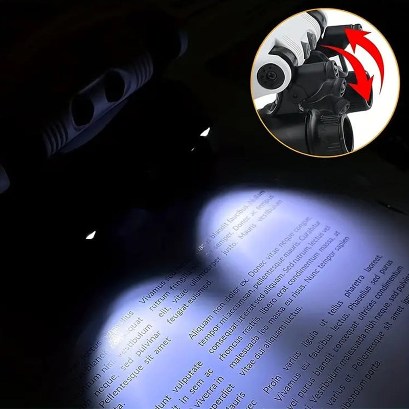 Oak & Coral | Magnifying glasses with LED lamps for double eyes