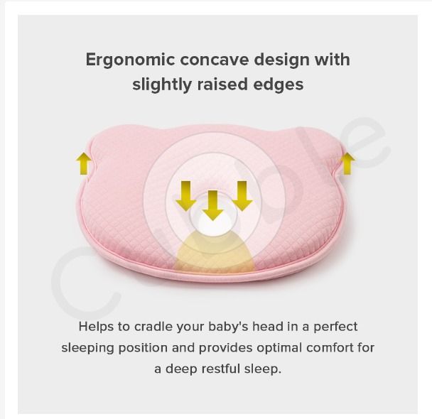 Oak & Coral | Memory Foam Baby Pillow - ErgoNest